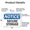 Signmission Secure Storage, 14 in W x Rectangle, Aluminum OS-2PACK-NS-A-1014-L-18267 - alternate 7